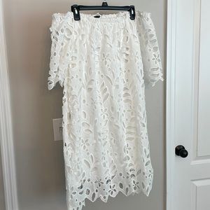 White lace dress